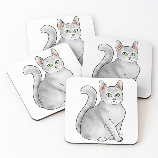 Item preview, Cat - Burmilla - White designed and sold by Jennifer Stolzer.
