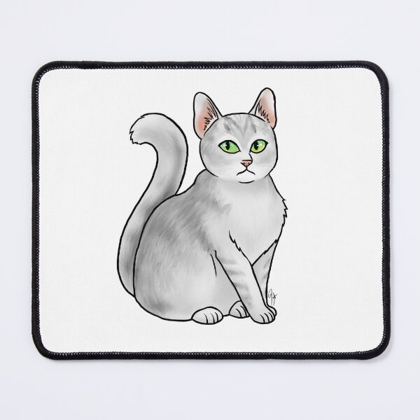 Item preview, Cat - Burmilla - White designed and sold by Jennifer Stolzer.