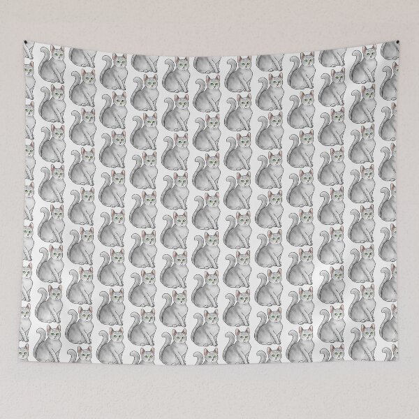 Item preview, Cat - Burmilla - White designed and sold by Jennifer Stolzer.