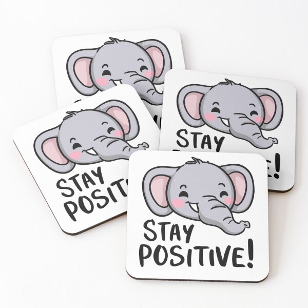 Item preview, Smiling elephant - Stay Positive designed and sold by vk09.