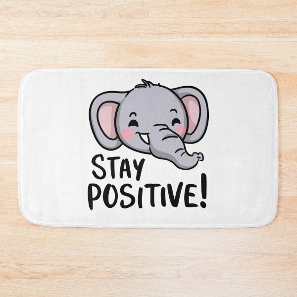 Item preview, Smiling elephant - Stay Positive designed and sold by vk09.