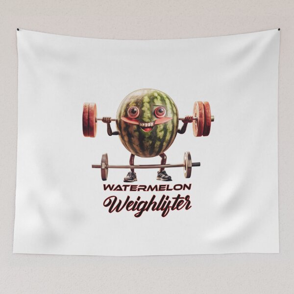 Item preview, Juicy Watermelon Weightlifter T-Shirt Designs to Brighten Your Wardrobe designed and sold by Techflare.