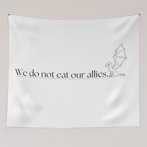 Item preview, We do not eat our allies Tairn to Andarna Fourth Wing designed and sold by kennaplate.