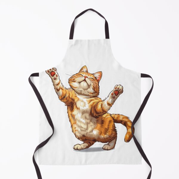 Item preview, Comic Style Dancing Orange Cat Stickers for Fun and Play designed and sold by tjnextgen99.