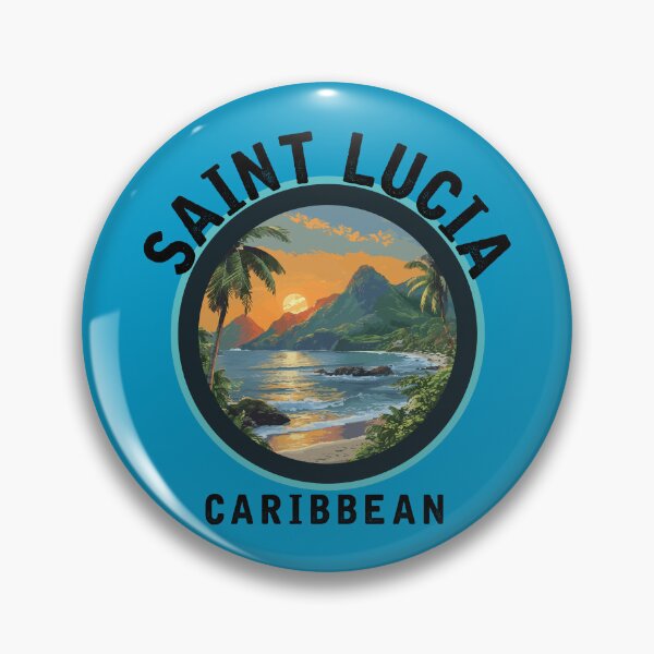 Item preview, Saint Lucia - Caribbean (with Black Lettering) designed and sold by VelvetRoom.
