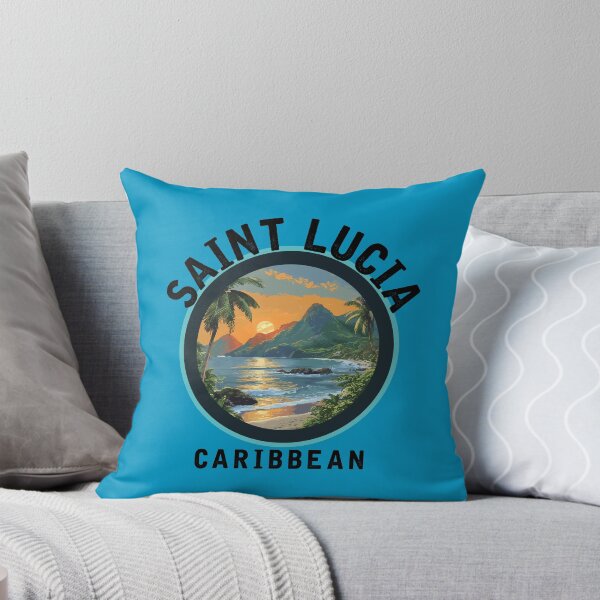 Item preview, Saint Lucia - Caribbean (with Black Lettering) designed and sold by VelvetRoom.