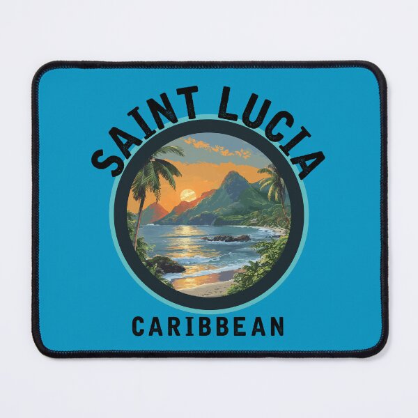 Item preview, Saint Lucia - Caribbean (with Black Lettering) designed and sold by VelvetRoom.
