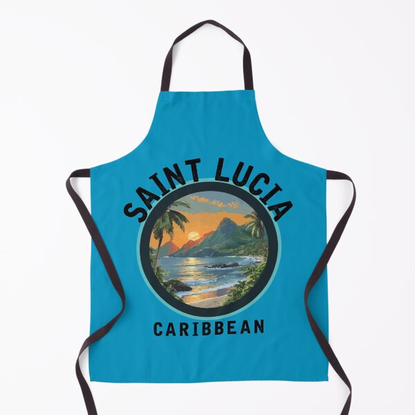 Item preview, Saint Lucia - Caribbean (with Black Lettering) designed and sold by VelvetRoom.