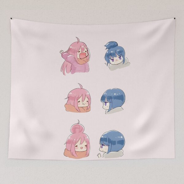 Item preview, Laid Back Camp - Kagamihara Nadeshiko and Shima Rin designed and sold by ForevFantasy.