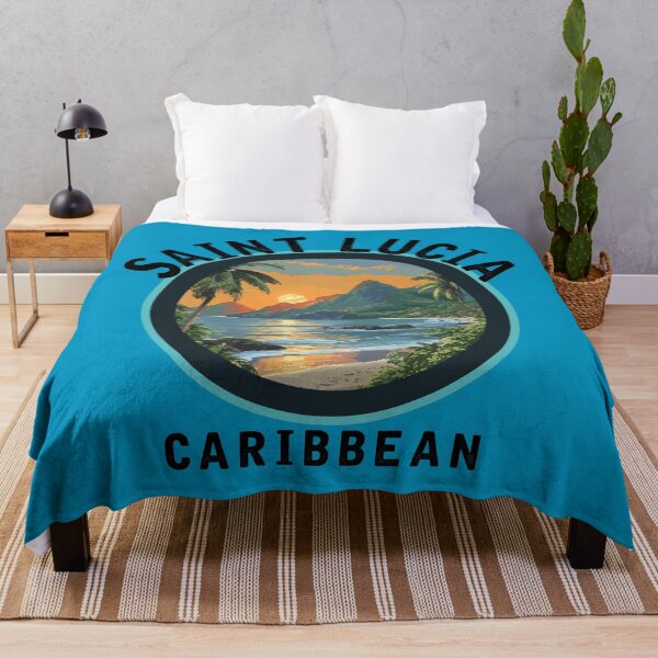 Item preview, Saint Lucia - Caribbean (with Black Lettering) designed and sold by VelvetRoom.