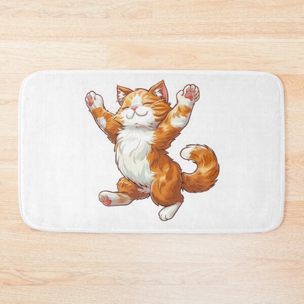 Item preview, Cute Cartoon Stickers of a Dancing Orange Cat designed and sold by tjnextgen99.