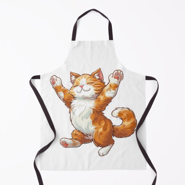 Item preview, Cute Cartoon Stickers of a Dancing Orange Cat designed and sold by tjnextgen99.