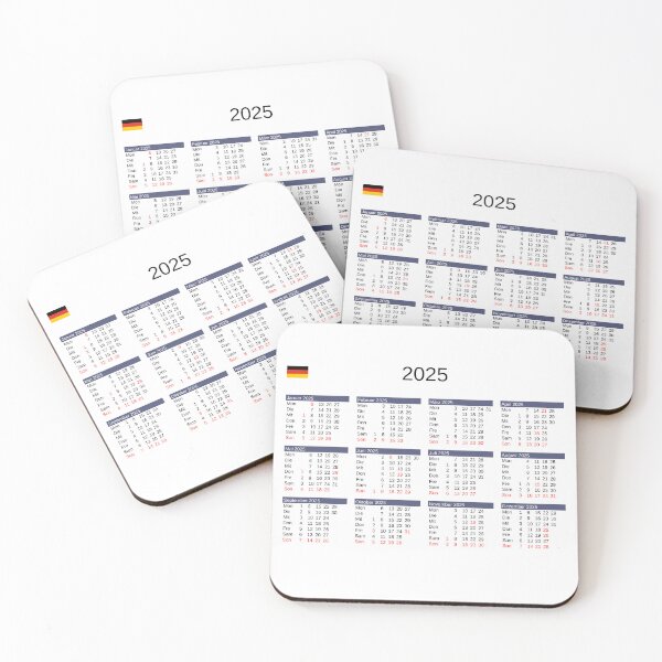 Item preview, Year 2025 Calendar with German holidays designed and sold by europephotos.