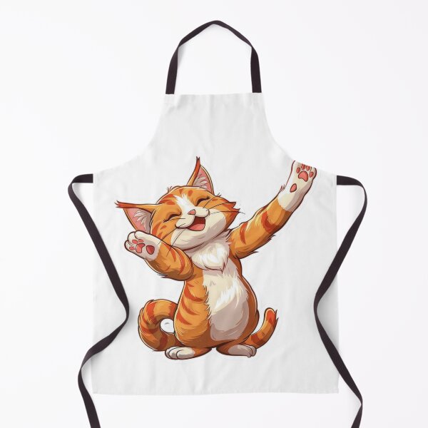 Item preview, Playful Dancing Orange Cat Stickers in Comic Style designed and sold by tjnextgen99.