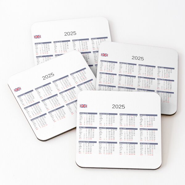 Item preview, Year 2025 Calendar with UK holidays designed and sold by europephotos.