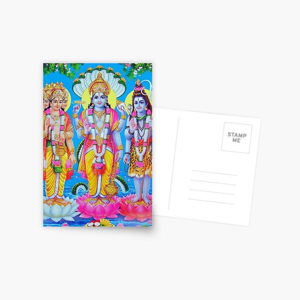 Item preview, Hindu Trinity Brahma Shiva Vishun Buddhism Religion designed and sold by tanabe.