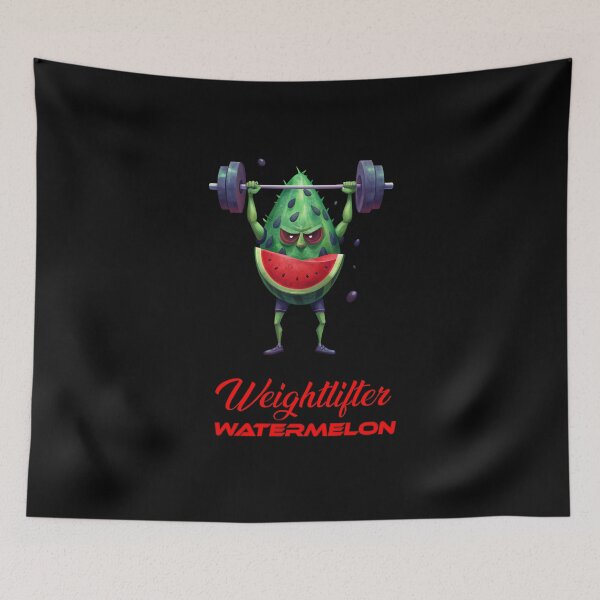 Item preview, Eye-Catching Watermelon Weightlifter T-Shirt Designs for Fun Lovers designed and sold by Techflare.