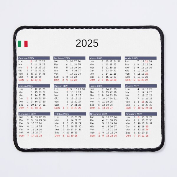 Item preview, Year 2025 Calendar with Italian holidays designed and sold by europephotos.