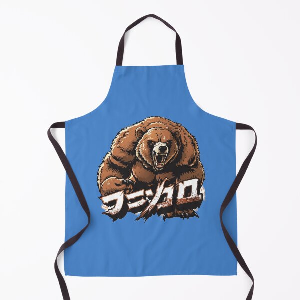 Item preview, Kawaii Anime Grizzly Bear with Japanese Text - Japanese Animal Art designed and sold by harmzk90.