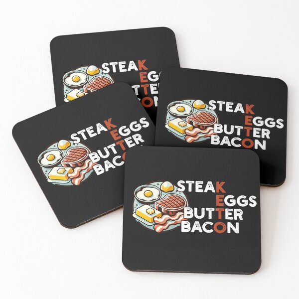 Item preview, Steak Eggs Butter Bacon Keto No Diet Day Ketogenic designed and sold by Dressed For  Duty.