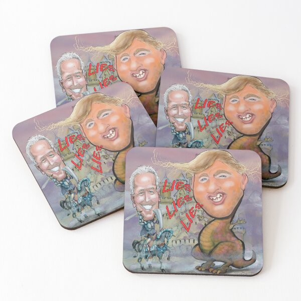 Item preview, Biden Fending off the Beast of Lies designed and sold by Kevin Middleton.