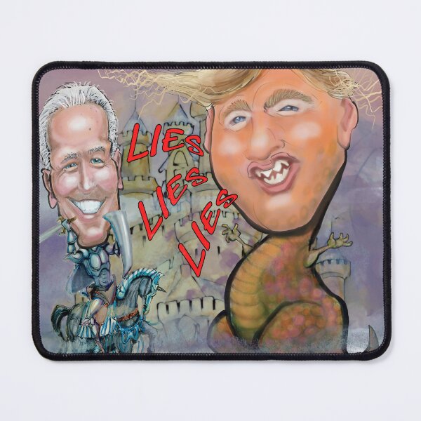Item preview, Biden Fending off the Beast of Lies designed and sold by Kevin Middleton.