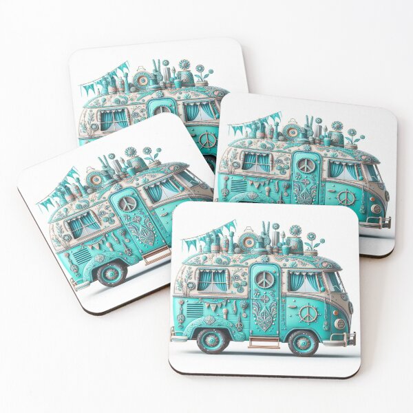 Item preview, Turquoise van 1 designed and sold by ChicOnColore.