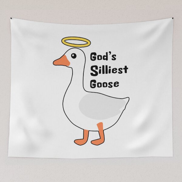 Item preview, God's Silliest Goose! Cute Funny Silly Goose Pun designed and sold by PMCreative.
