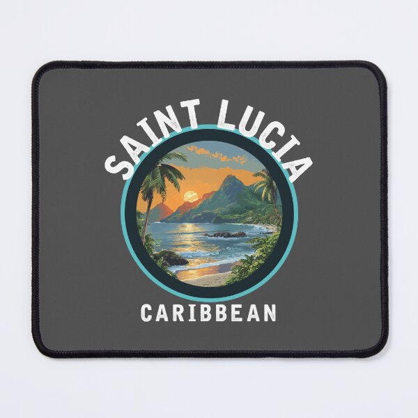 Item preview, Saint Lucia - Caribbean (with Black Lettering) designed and sold by VelvetRoom.
