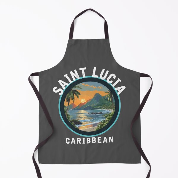 Item preview, Saint Lucia - Caribbean (with Black Lettering) designed and sold by VelvetRoom.