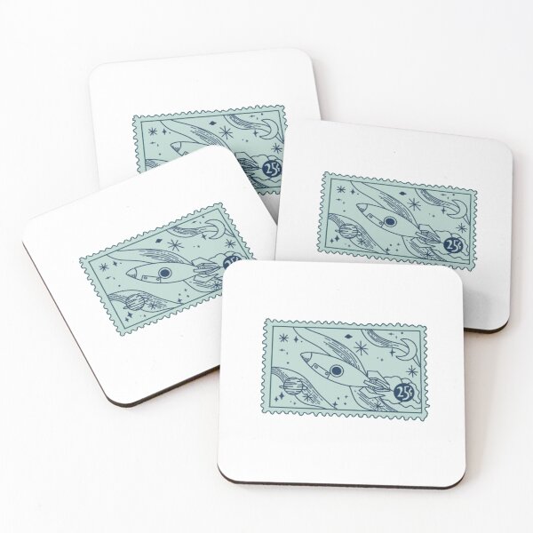 Item preview, Space Postage Stamp designed and sold by 3vergreen Designs .