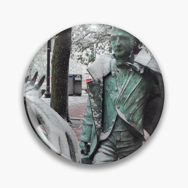 Item preview, Snowy Encounter with Edgar Allan Poe designed and sold by Mel Moreno.