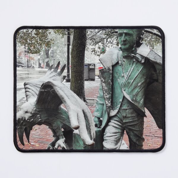 Item preview, Snowy Encounter with Edgar Allan Poe designed and sold by Mel Moreno.