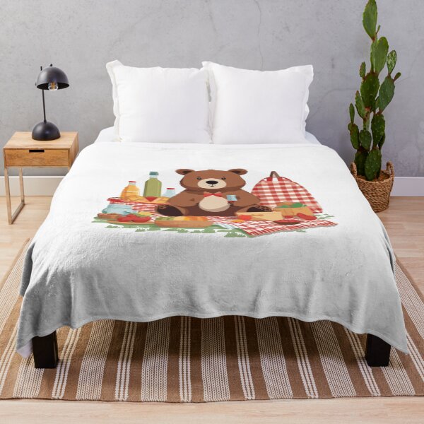 Item preview, Adorable "Cute Bear Picnic" Design - Whimsical Fun for All Ages designed and sold by InwzaDesign.