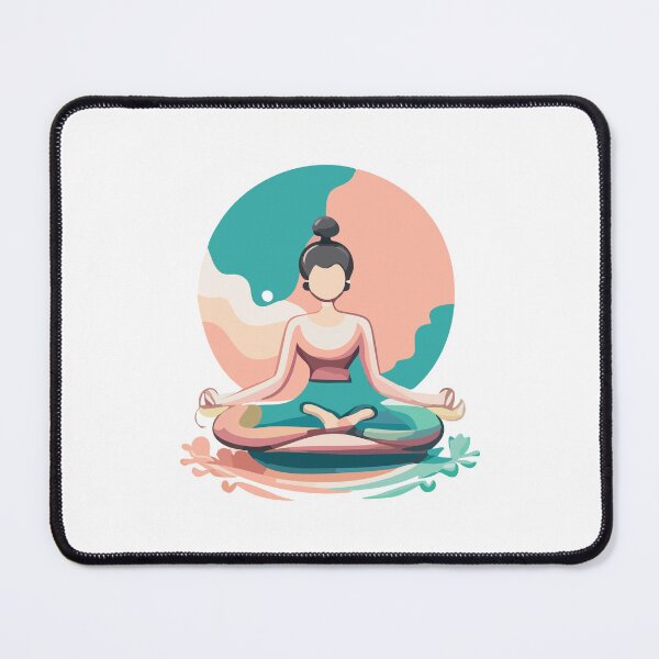 Item preview, A girl doing meditation.  designed and sold by friadesign.