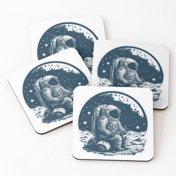 Item preview, Astronaut sitting at the Moon designed and sold by DastonAkramov.