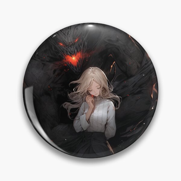 Item preview, Dark Fantasy Demon Shadow Anime Girl designed and sold by bubblegoth.
