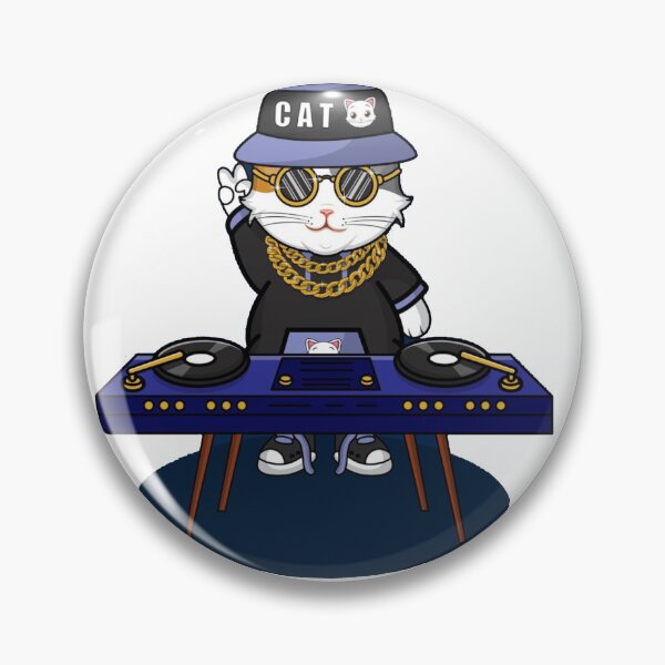 Item preview, Cats On Synthesizers In party Sticker designed and sold by dex1one.