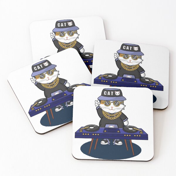Item preview, Cats On Synthesizers In party Sticker designed and sold by dex1one.