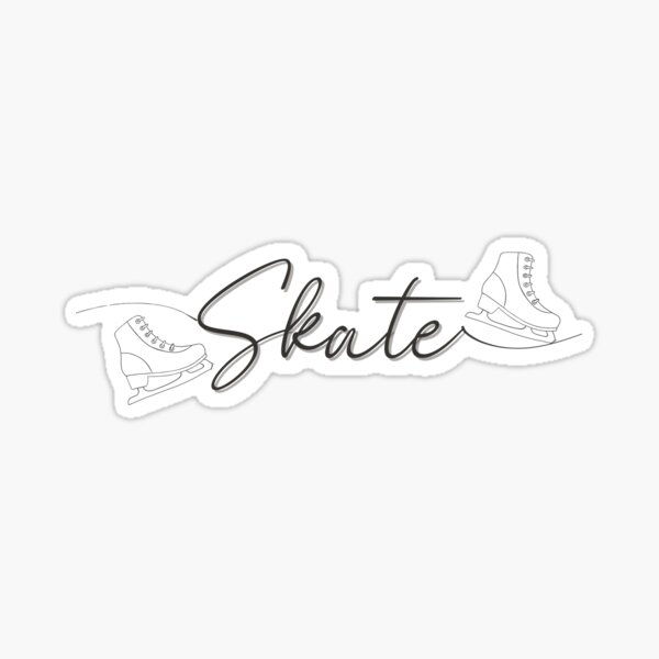 Item preview, Skate Ice Skating Graphic Motif With Ice Skates, Figure Skating Gift designed and sold by brownie2109.