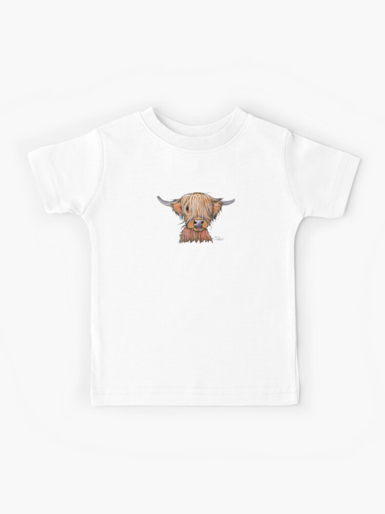Highland Cow Animal Print ' Humphrey ' T-Shirt Top Highland Cow Animal Print ' Humphrey ' T-Shirt Top