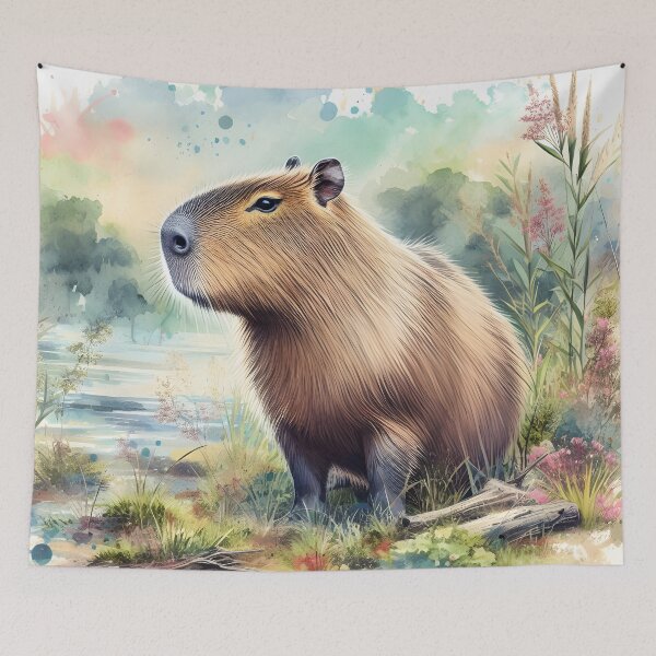 Item preview, Capybara Art #30 | Capybara Lovers designed and sold by ksgraphics222.