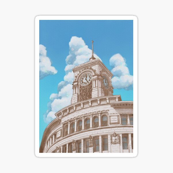 Ginza Wako Clock Tower Sticker