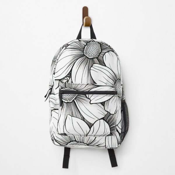 Item preview, Floral pattern. Black and white flowers designed and sold by MagelliShop.