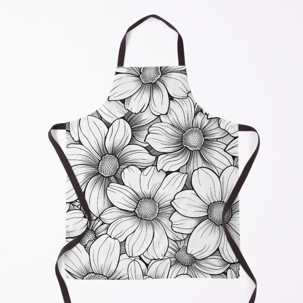 Item preview, Floral pattern. Black and white flowers designed and sold by MagelliShop.