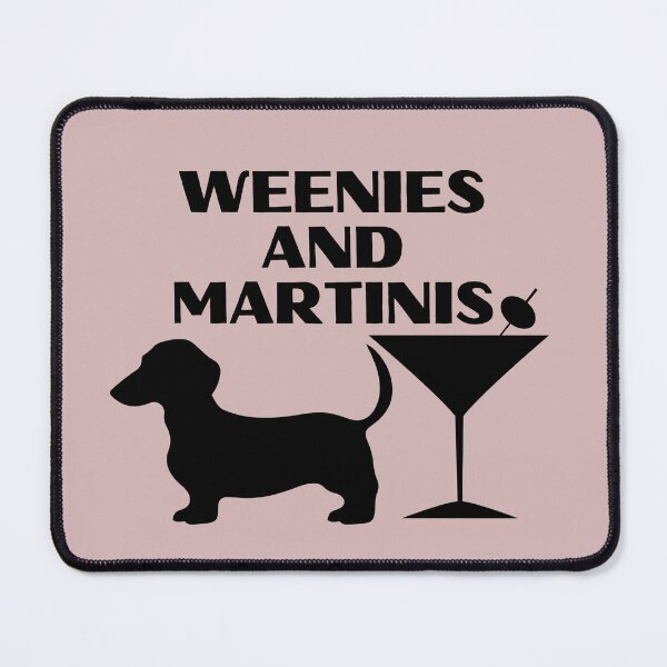 Item preview, Weenies and Martinis Vintage Dachshund Weenie Weiner Dog designed and sold by SunfullyYours.