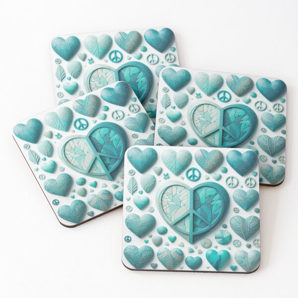 Item preview, Corazon turquoise designed and sold by ChicOnColore.