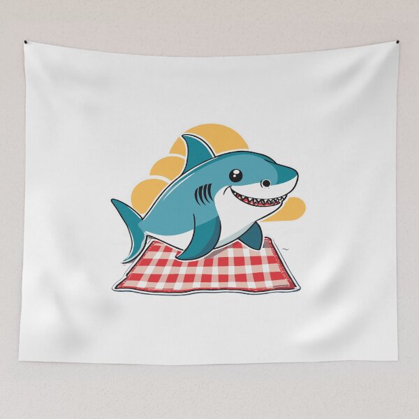 Item preview, Fun and Whimsical "Shark Picnic" Design - Dive into Playful Adventures designed and sold by InwzaDesign.