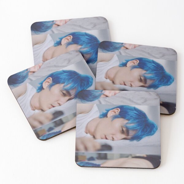 Item preview, Zhu YiLong with blue hair designed and sold by EspressoSeokJin.