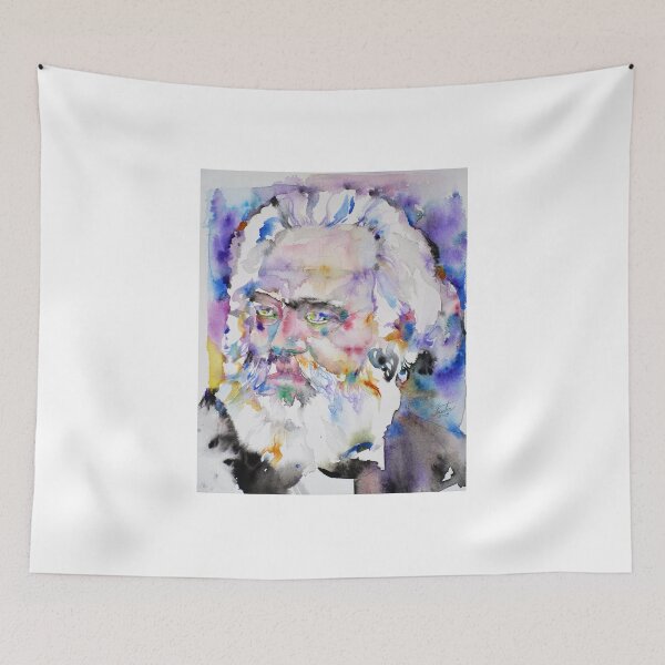 Item preview, KARL MARX - watercolor portrait.4 designed and sold by lautir.